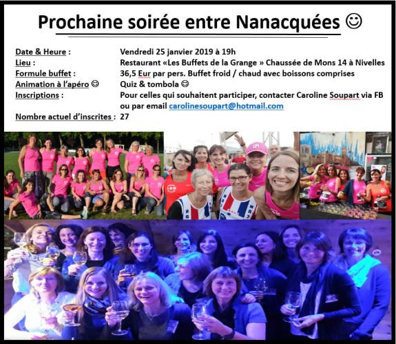 Affiche NAC pour soiree nanacquees du 25 01 2019