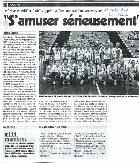 2002 octobre le Nac va avoir 4 ans
